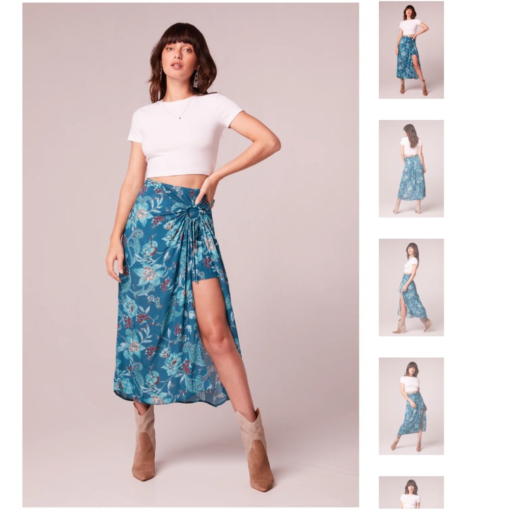 Band of the free layered midi skirt